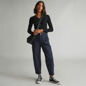 Everlane The Utility Barrel Pant Blue Base - Size 0